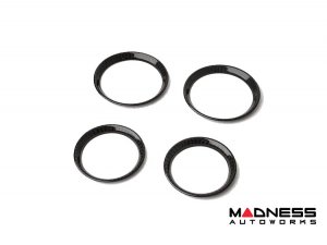 Alfa Romeo Giulia Interior Air Vent Circle Cover Kit - Carbon Fiber